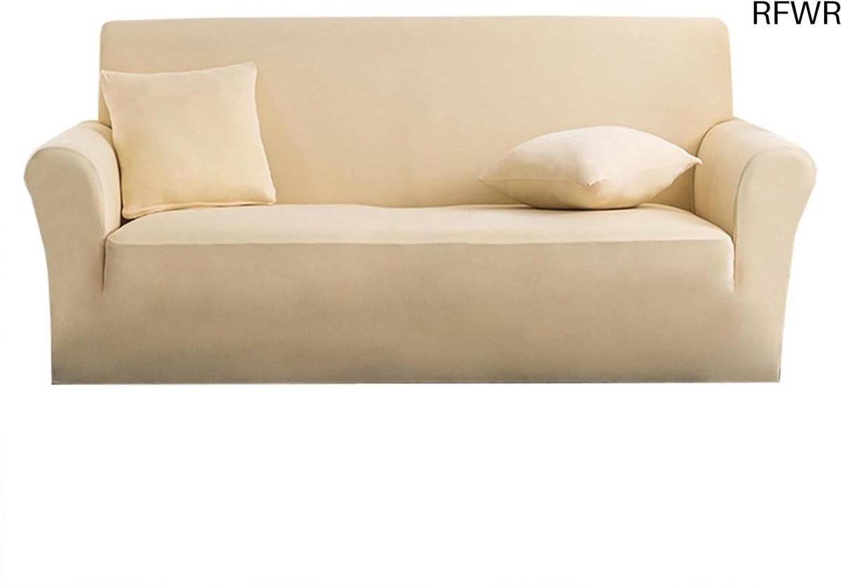 RFWR Hoge Stretch Bankhoezen voor 1/2/3/4-zitsbanken – Wasbare Antislip Overtrekken in Diverse Kleuren