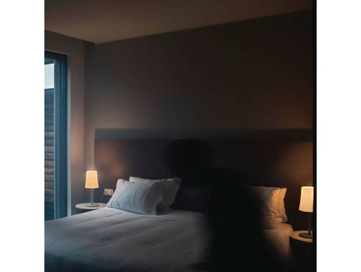 Foscarini Designer Tischlampe Birdie Easy, schwarz, für Wohn- / Esszimmer, Metall, Design