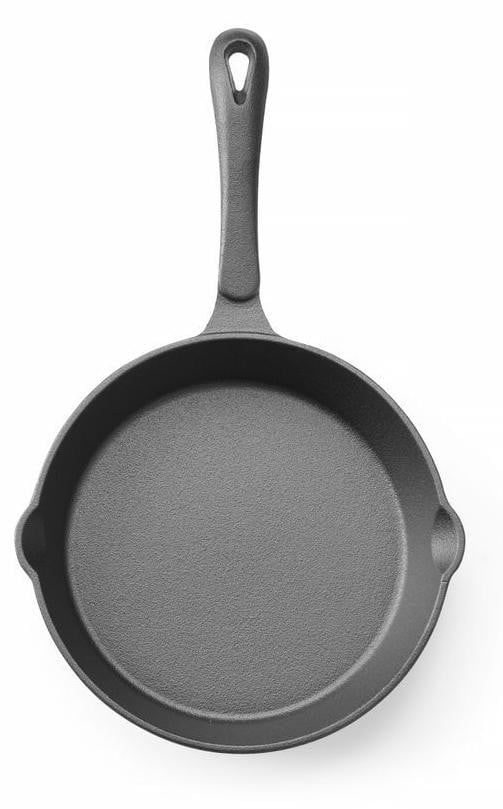 Hendi Gusseisenpan, zwart, diameter: 16,5 cm, hoogte: 3,5 cm