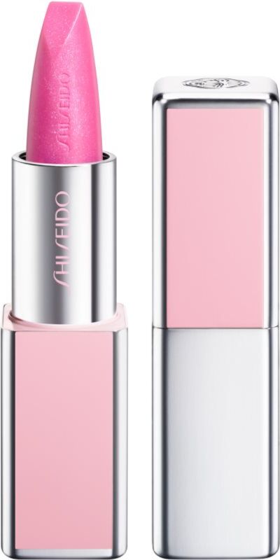 Shiseido Technosatin Pink satin lipstick shade 02 Sparkling Pink 3.3 g