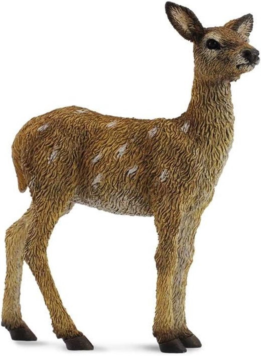 Wit Faun Figuur - Realistisch Dierenspeelgoed en Decoratie voor de Babykamer - Maat S