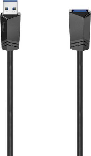 Hama USB-Kabel USB 3.2 Gen1 USB-A Stecker, USB-A Buchse 1.50 m Schwarz 00200628