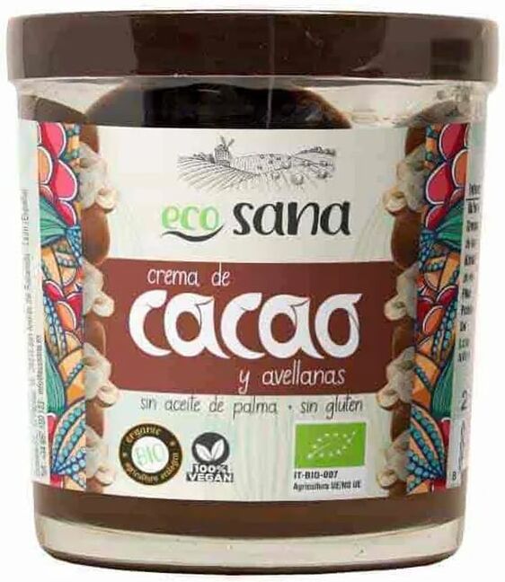Ecosana CREME DE CACAU E AVELÃS BIO 200g