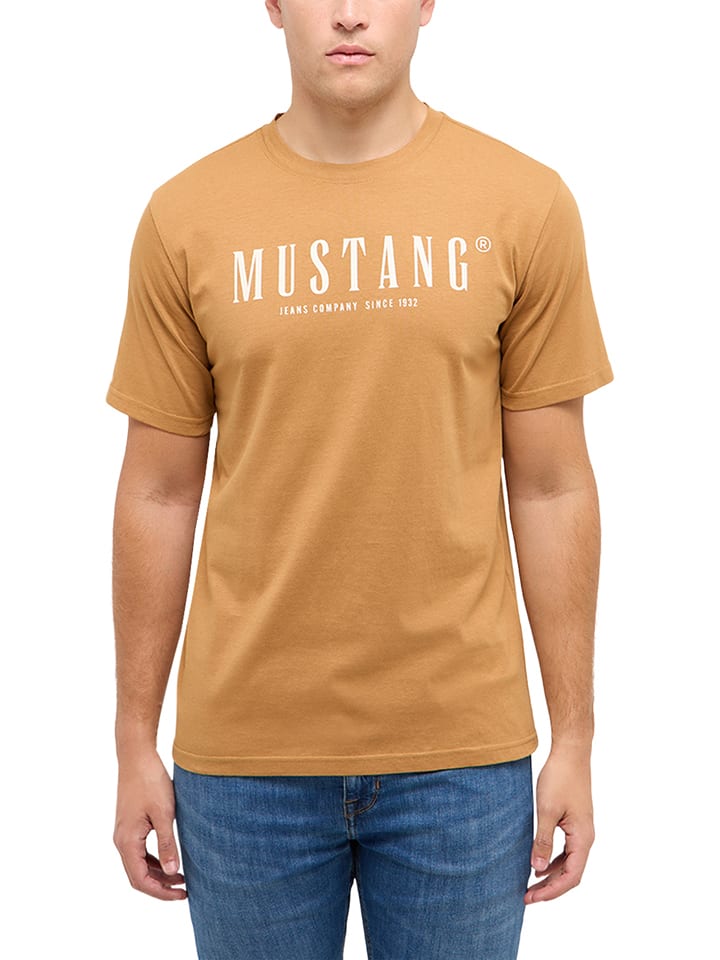 Mustang Shirt "Austin" in Hellbraun - L