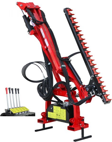 GeoTech Pro THT 175 - Taille-haie pour tracteur avec déplacement latéral