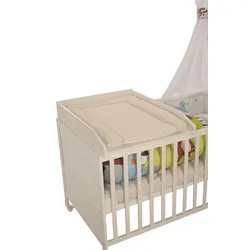 Wickelplatte roba VICHY BEIGE (LBH 49x80x14 cm) - weiß - LBH 49x80x14 cm