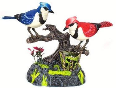 Inspire Essentials Acrylic Bird Figurine Colorful Desktop Decor Modern Animal Ornament b