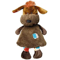 3x Trixie Hund 28cm mit Quietscher & Raschelfolie (Plüschspielzeug Hund), Hundespielzeug