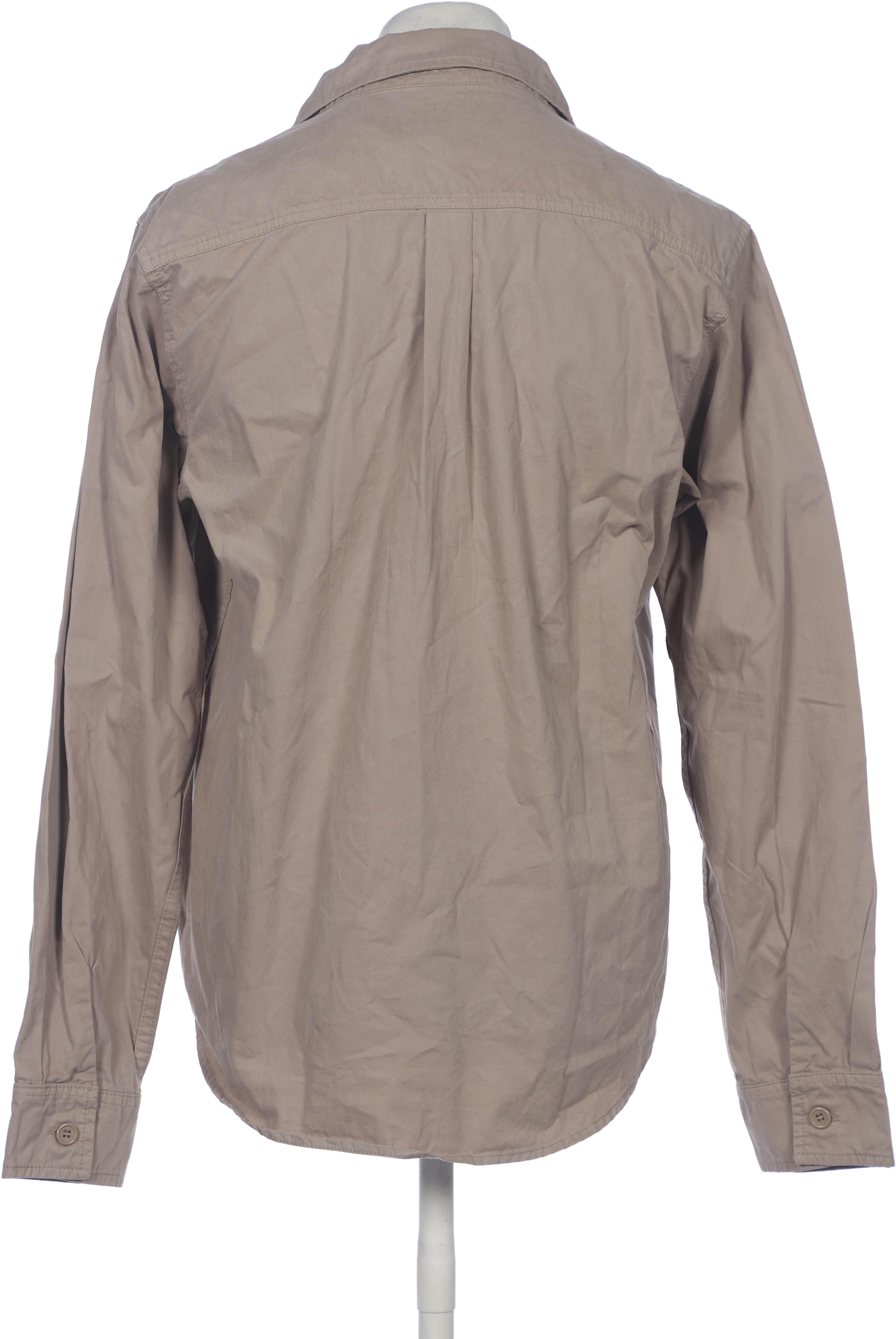 Pro-Ject Garment Project Herren Hemd, Braun, Gr. M, Baumwolle - Second Hand