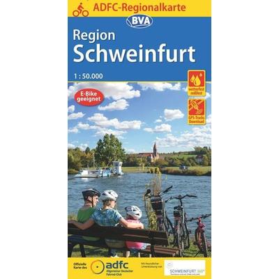 BVA ADFC Regionalkarte Schweinfurt 1:50.000, Sonstige von , KOMPASS Freytag & Berndt, 978-3-87073-945-4