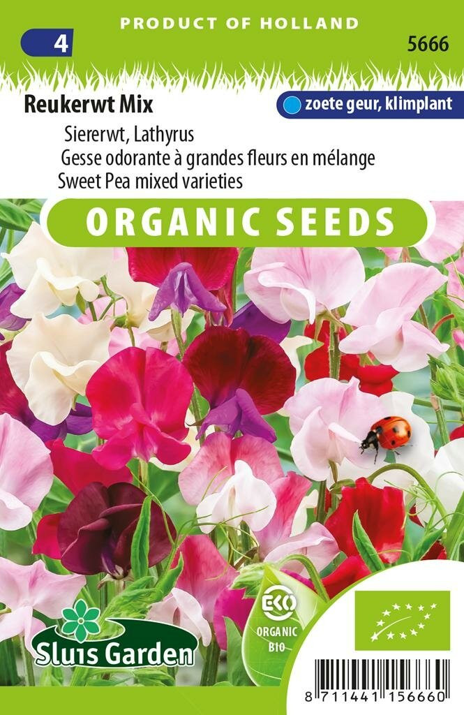 Sluis Garden Lathyrus Odoratus zaden Reukerwt mix BIO