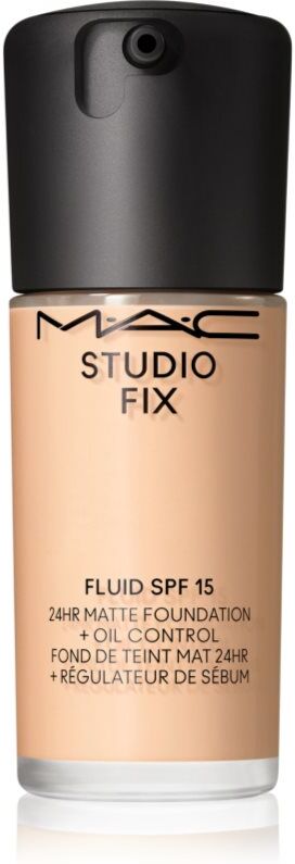 MAC Cosmetics Studio Fix Fluid SPF 15 24HR Matte Foundation + Oil Control mattierendes Make-up SPF 15 Farbton NC16 30 ml