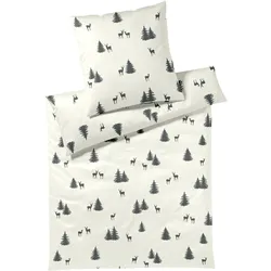 Elegante, Bettwäsche, Alpin (Bettwäsche Set, 155x220 cm + 80x80 cm)