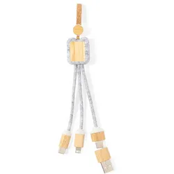 Ladekabel aus Bambus und RPET-Filz