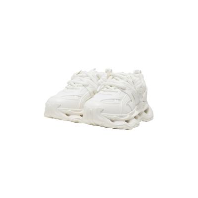 Sneaker BUFFALO "Buffalo MALAGA LACE", Damen, Gr. 37, weiß, Polyester, Schuhe Sneaker