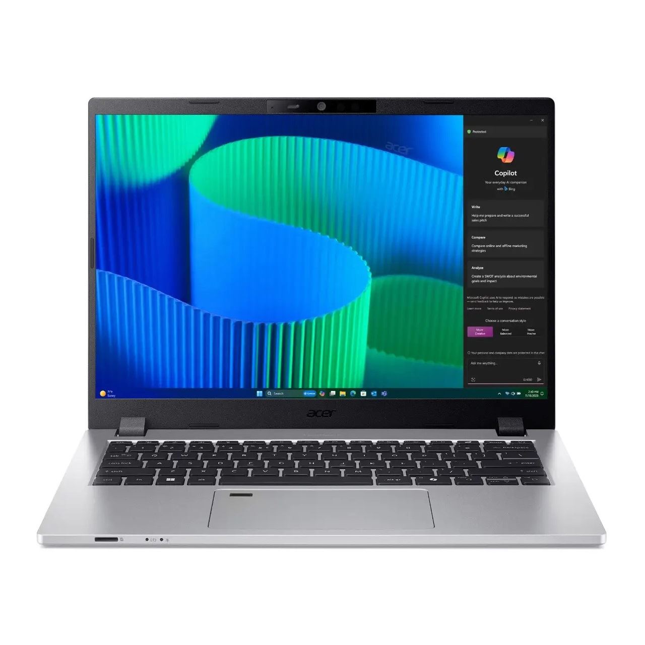 14" (35,56cm) Acer TravelMate TMP214-56 WUXGA CORE5 120U 16/512GB W11P