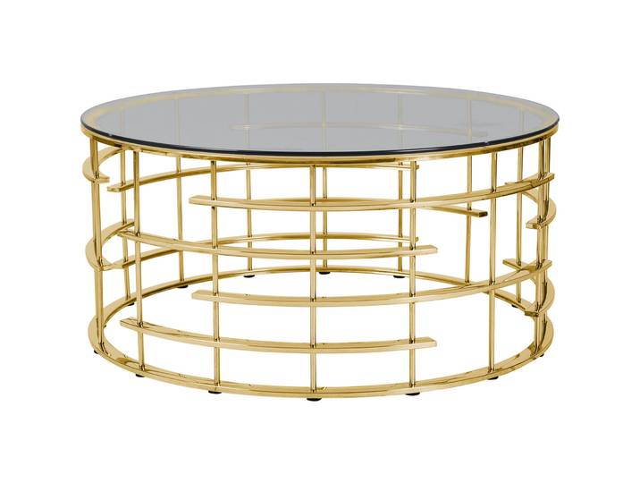 Salontisch Andaime gold Metall B 90 T 90 cm