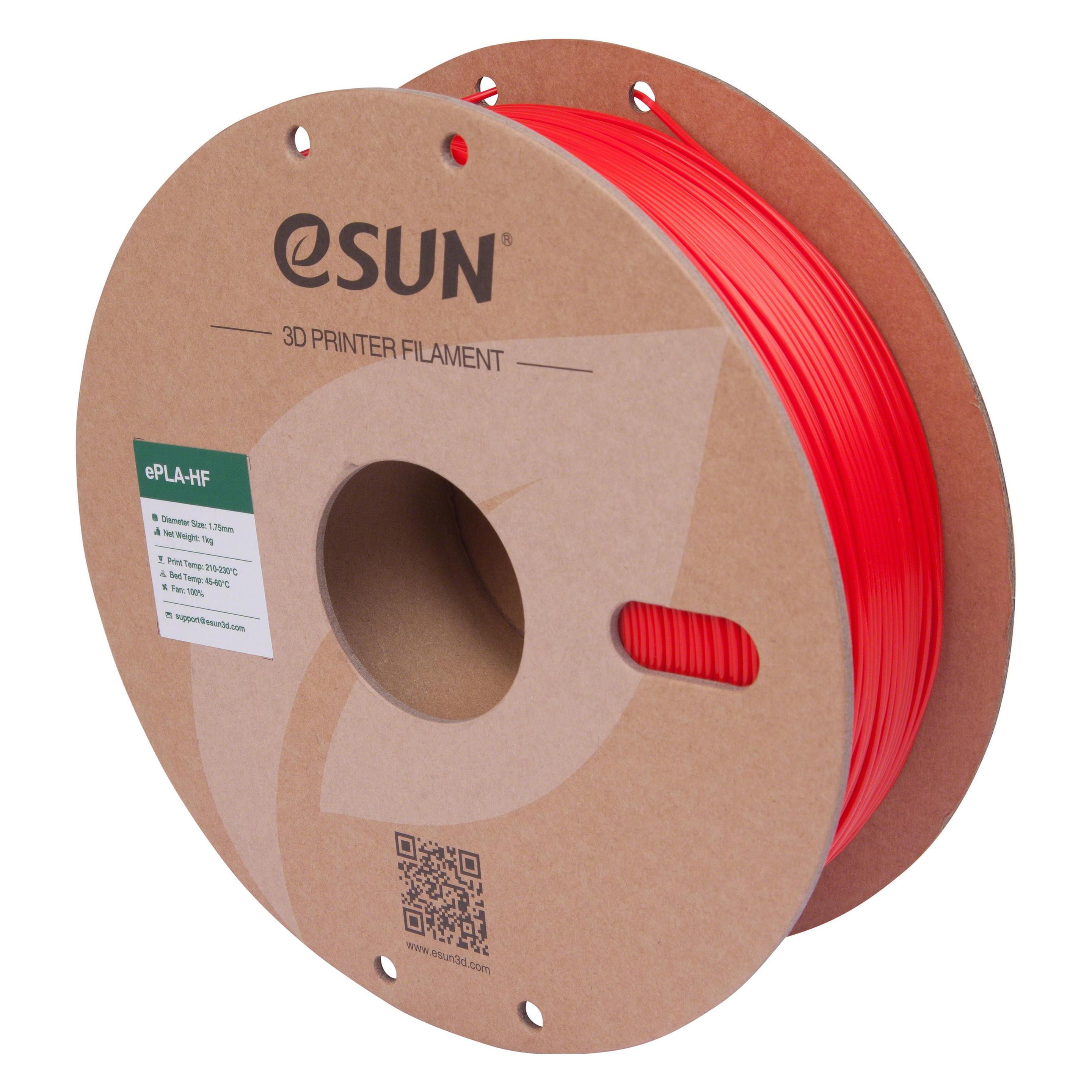 eSUN Filament PLA High Speed Rot 1.75mm 1000g (PLA, 1000 g, 1.75 mm) (ePLA-HS-P175R1)