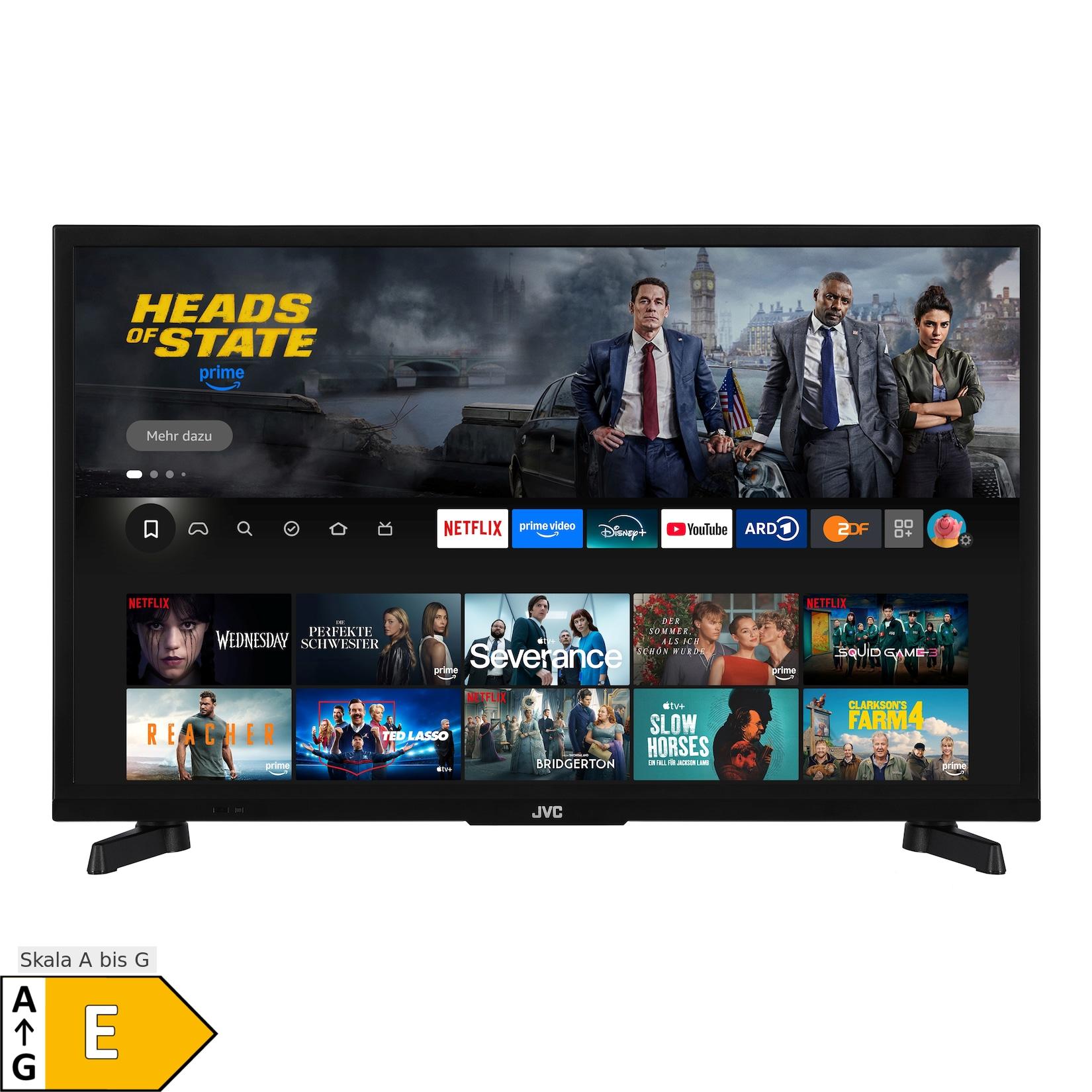 JVC LT-24VRH3555 Fernseher 24 Zoll Fire TV HD-Ready Smart TV HDR Alexa Triple-Tuner LED TV (2026)