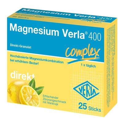 Magnesium Verla 400 Zitrone Direkt-Granulat 25 St Granulat
