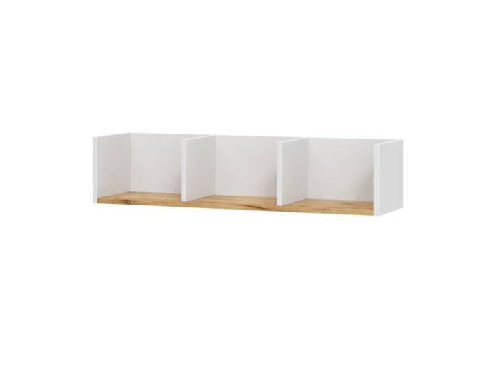 Vicco Wandplank Tomy , Eik wit/goud, 90 x 20 cm