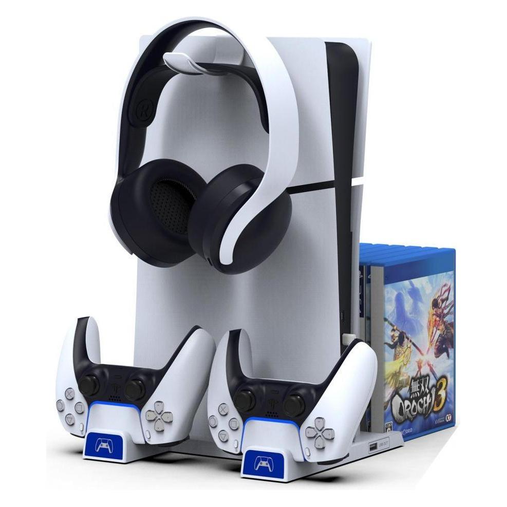 - iPega P5S009 Multifunctional Charging Stand for PS5 Slim White (PS5) (6974363710835)