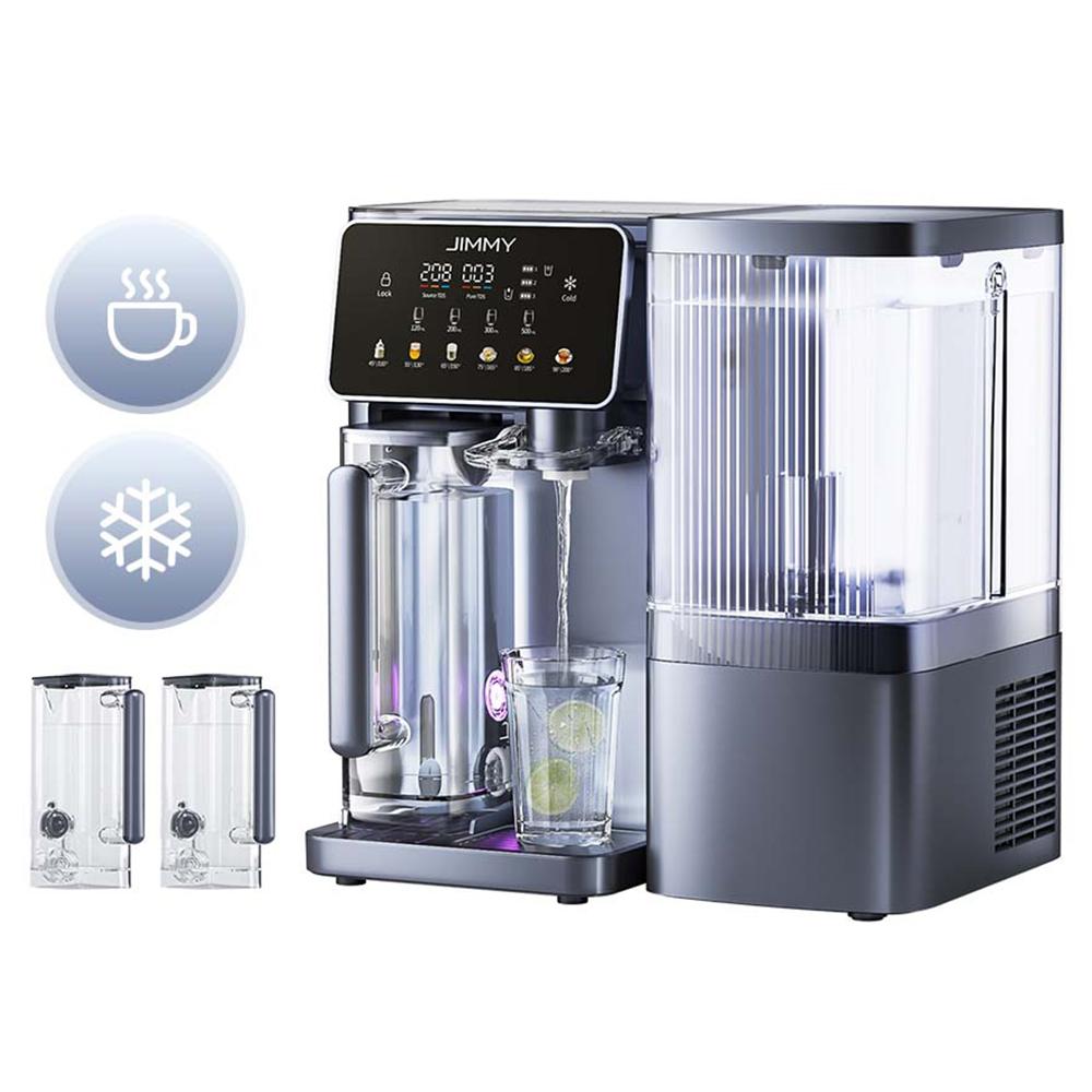 JIMMY R9 Pro Umkehrosmose-Wasserfilter, 7-Stufen-Filterung, 0,0001 μm RO, 3 Sek. Heißwasser, UV, 5,5 L