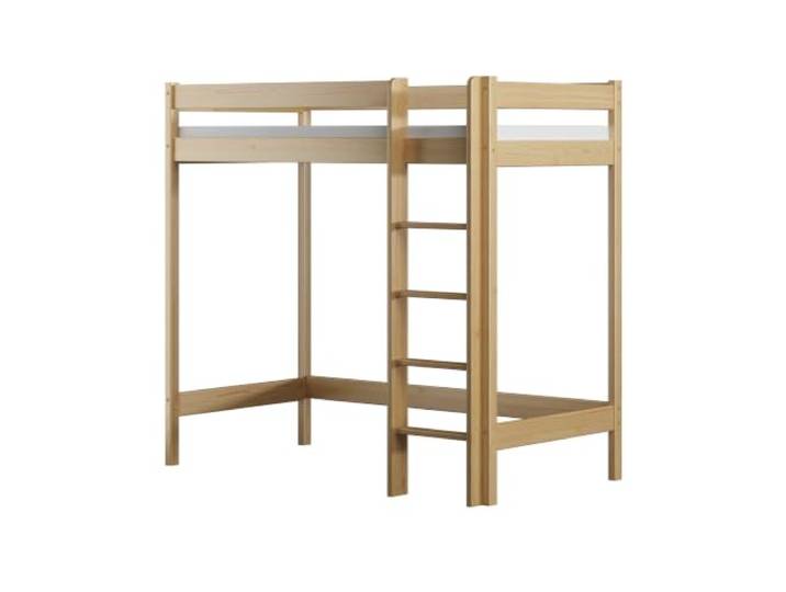 Need Sleep Loft Bed Etagenbett Hochbett Mit Treppe Kinderhochbett Hoch Bett Erwachsene Jugendliche Kinder Mit geradem Rausfallschutz (Natürlich, 160x80-180 cm Hoch)