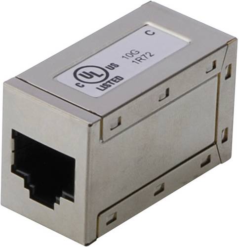 Digitus RJ45 Netzwerk Adapter CAT 5, CAT 5e, CAT 6 [1x RJ45-Buchse - 1x RJ45-Buchse] Grau
