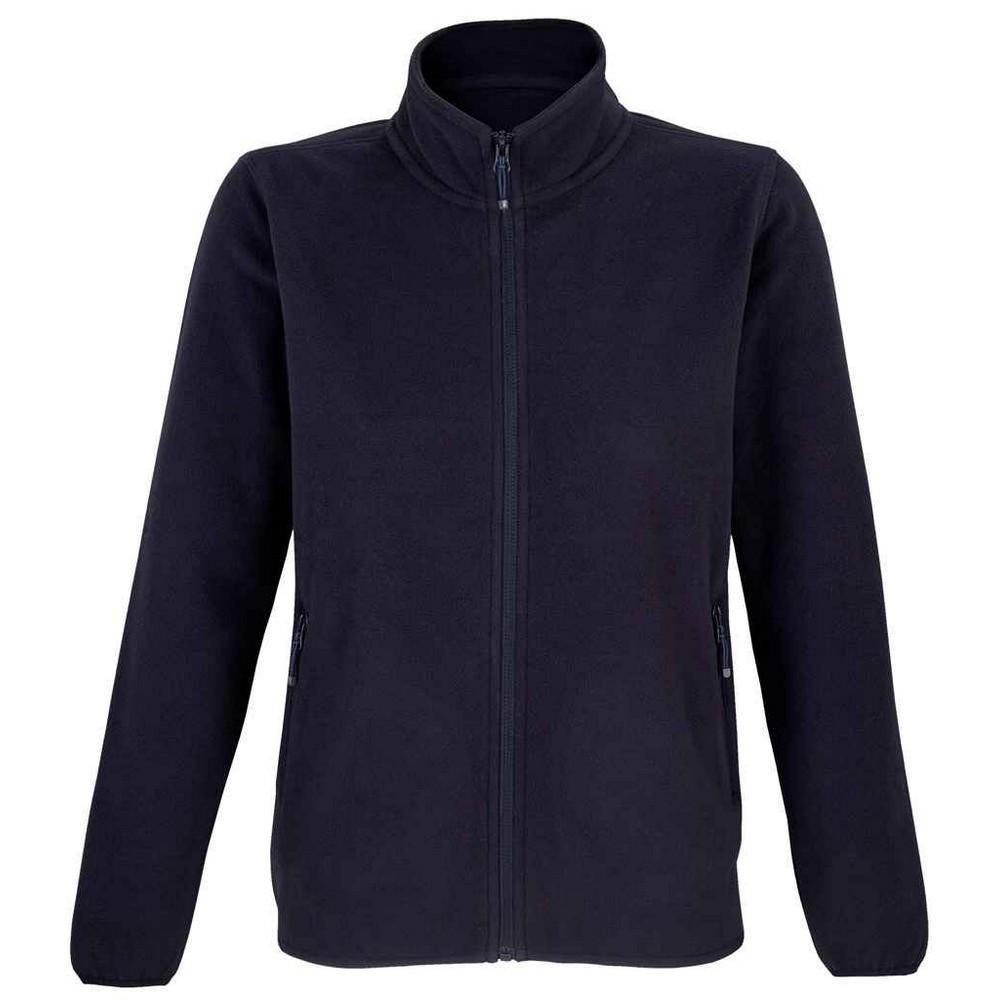 SOLS Womens/Ladies Factor Microfleece Recycled Fleece Jacket (Navy)