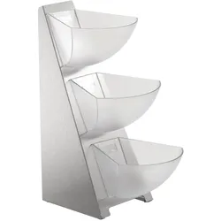 Organizer - OS231 in Edelstahl mit 3 Kunststoffschälchen(480011)