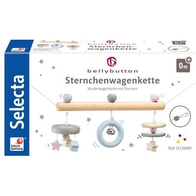 Selecta 64016 - bellybutton, Sternchenwagenkette, Kinderwagenkette, Holz, 63 cm