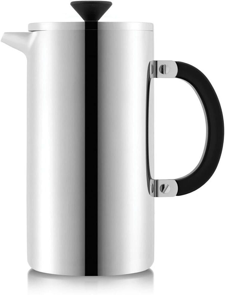 Teebereiter BODUM "Chambord mit Metallgriff 1 l", silber (schwarz), Teeautomaten, Teebereiter schwarz Einheitsgröße