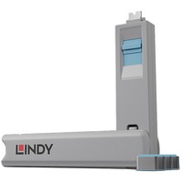 USB Typ C Port Schlüssel mit 4 Schlössern, Schloss Code Blau