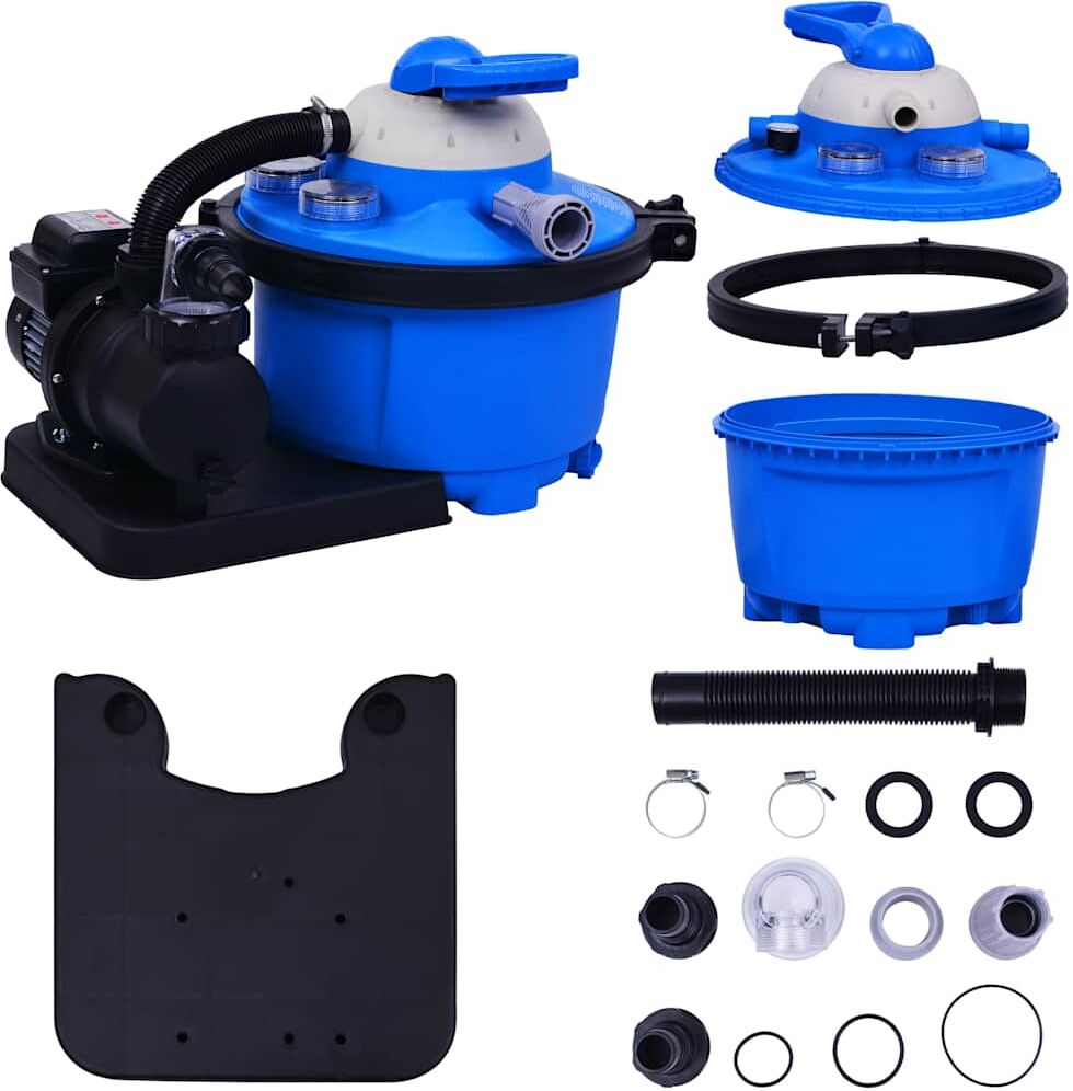 vidaXL Pompe de filtration à sable avec minuterie 450 W 25 L
