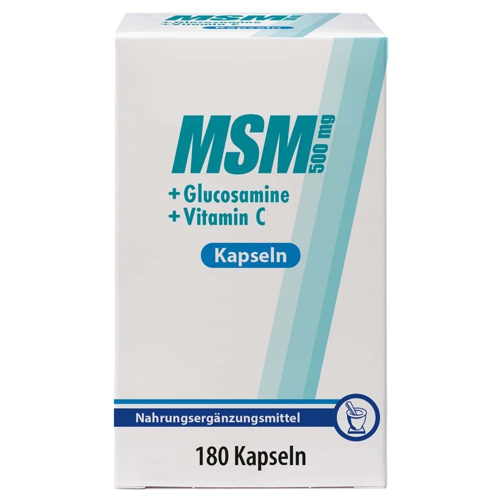 MSM 500 mg+Glucosamine Kapseln 180 St