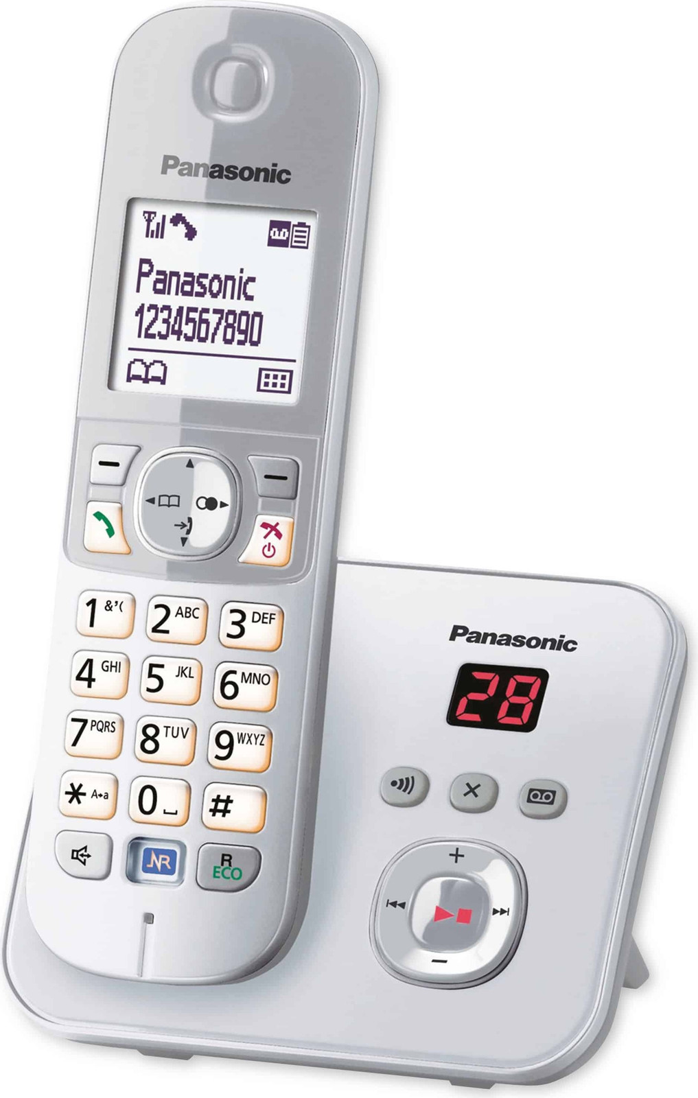 Panasonic KX-TG6821 Draadloos telefoonapparaat met antwoordapparaat en nummerweergave
