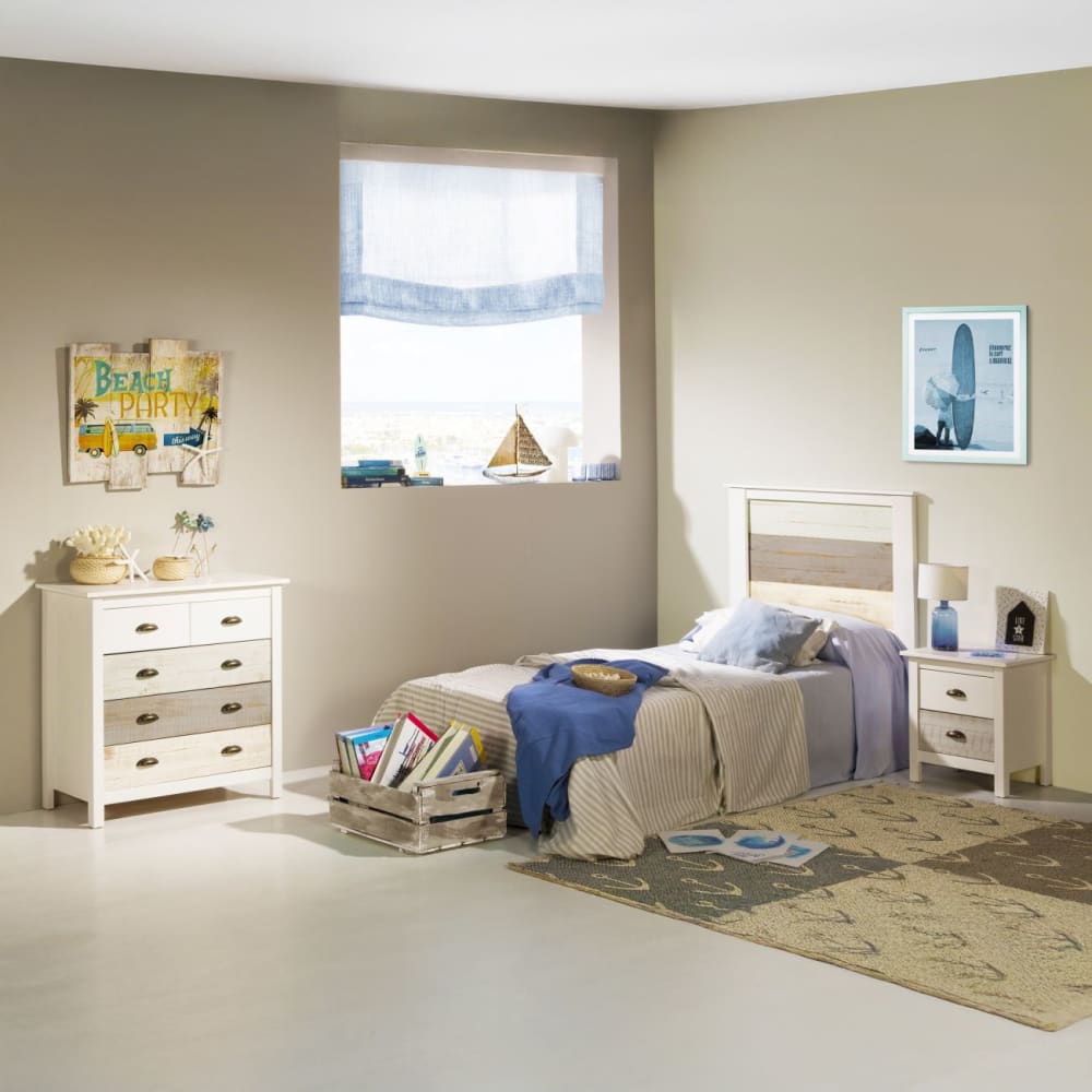duehome Cabecero madera blanco - vintage colors
