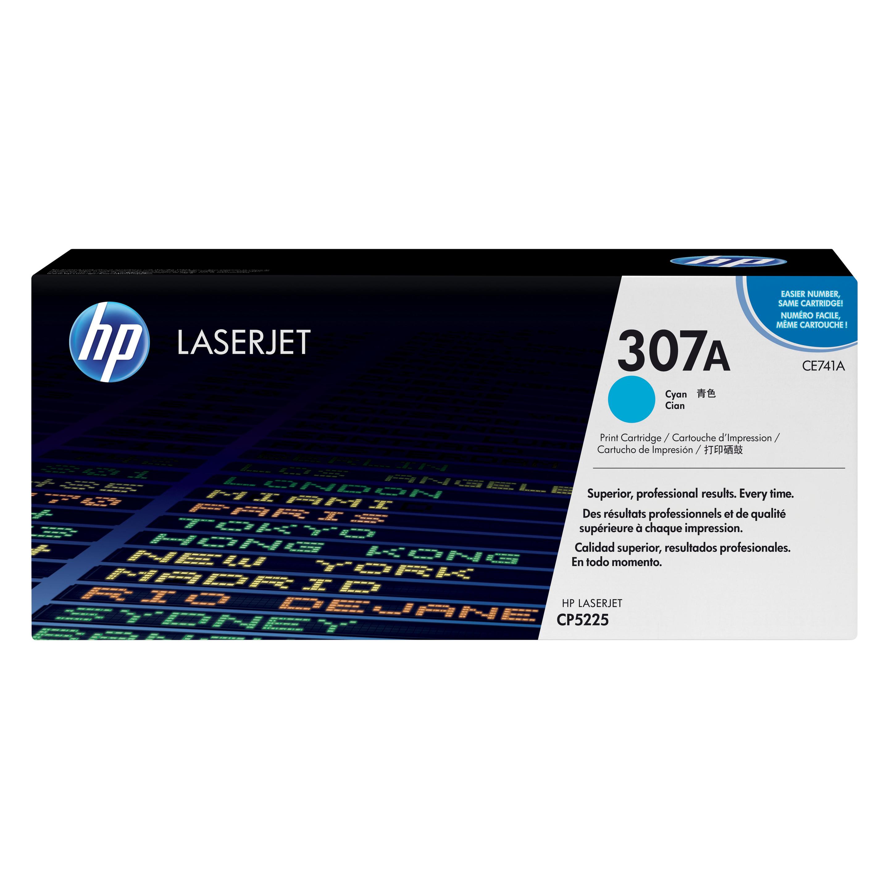 HP Cartuccia Toner Ciano 307A (Y) (CE741A)