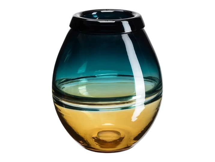Vase Jace, Johann Jakob, orange/grün, Glas