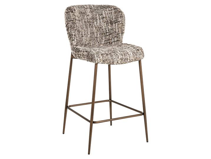 Richmond Barstoel Odarby Omara stof - Bruin (zithoogte 68cm)