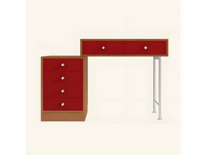 Kombinierter Waschtisch und Kommode Moderner Waschtisch aus Massivholz mit viel Stauraum, perfekt for das Schlafzimmer oder Wohnzimmer(Red,Model A)