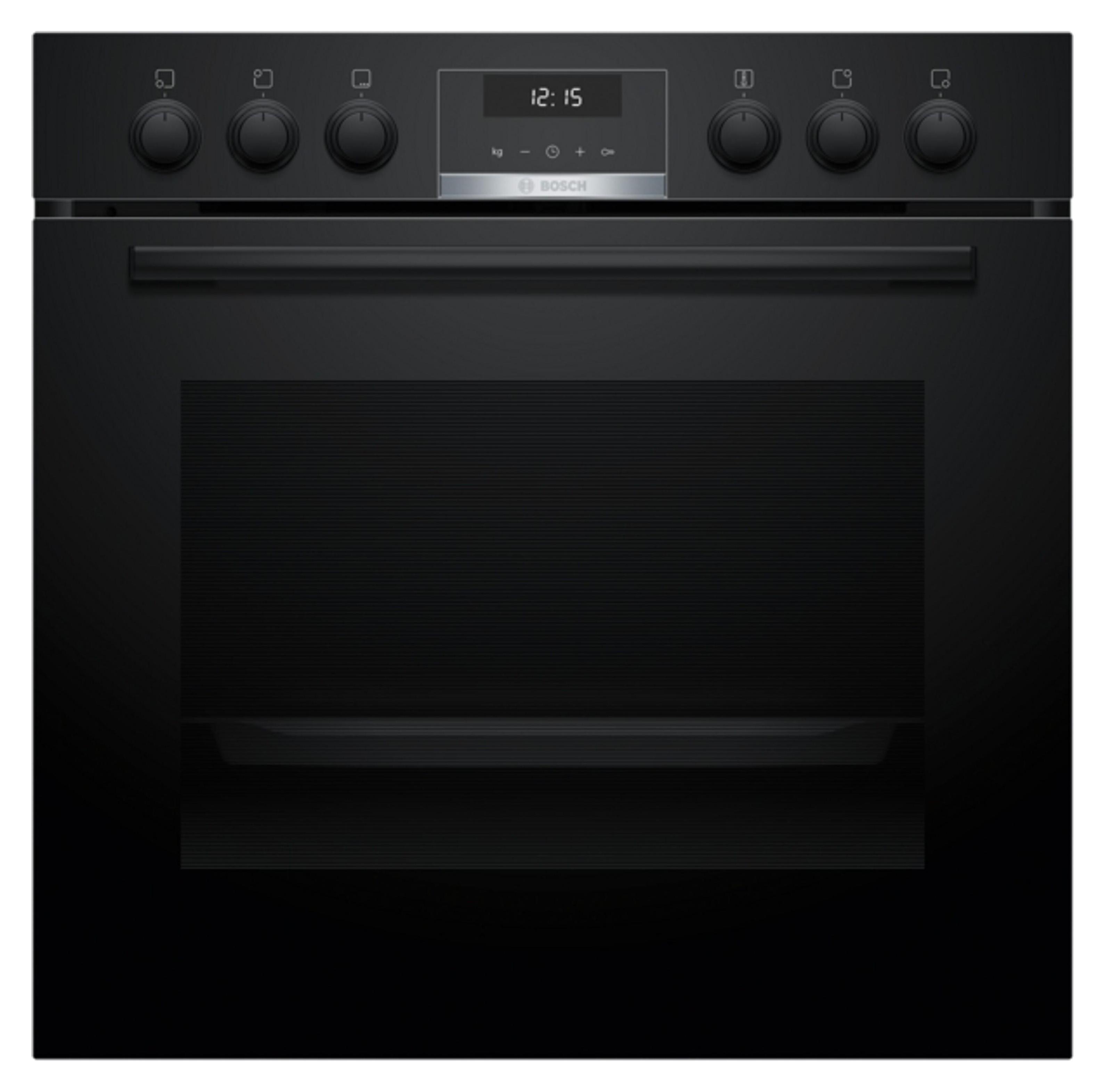 Bosch HEG517BB3 + NKN645GA2E, Glaskeramikkochfeld, 4 Zone(n), Glaskeramik, Schwarz, Drehregler, Touchsteuerung, 58,3 cm