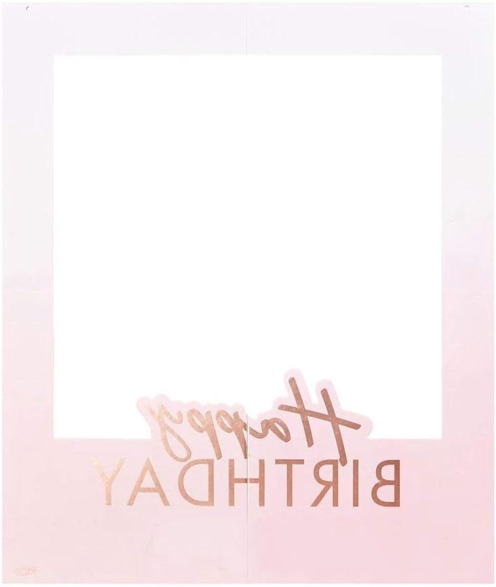Verjaardag Foto Frame Selfie Prop Roségoud - 42 cm