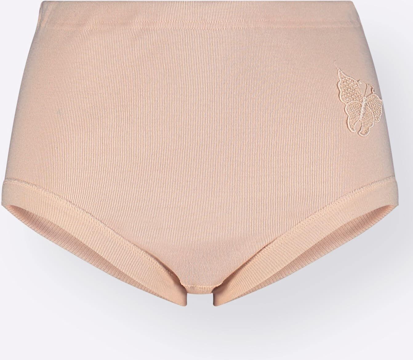 Taillenslip WÄSCHEPUR, Damen, Gr. 48, 3 Stk., beige (puder), 100% Baumwolle, Unterhosen Taillenslip puder 48, 3 Stk.