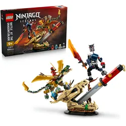 LEGO NINJAGO 71871 Showdown auf der Drachenklinge, Bauset mit Actionfigur für Kinder ab 9 Jahren