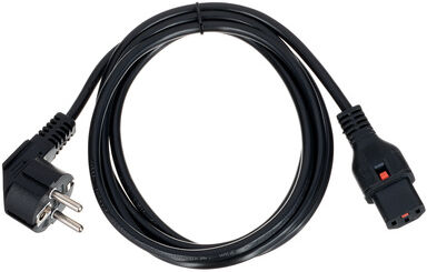 pro snake Locking Power Cable 2m noir