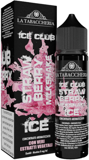La Tabaccheria Ice Club Strawberry Milkshake Ice Liquido Shot 20ml Fragola Latte Ghiaccio