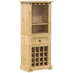 vidaXL Weinregal Corona 56x35x134,5 cm Massivholz Kiefer