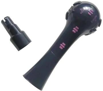 Inspired Living Adjustable Resistance Breathing Trainer For Lung Capacity & Endurance black